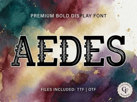Aedes: The Decorative Display Font for Bold Branding