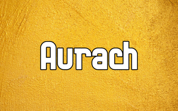 Aurach: A Modern Display Font for Impactful Branding