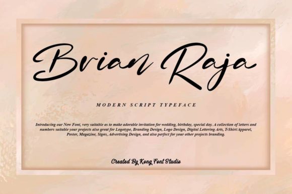 Brian Raja: A Playful Handwritten Font for Modern Creators