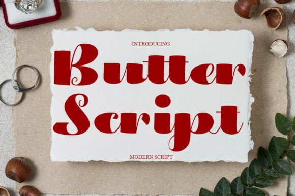 Butter Script: A Modern Calligraphy Font for Creative Projects