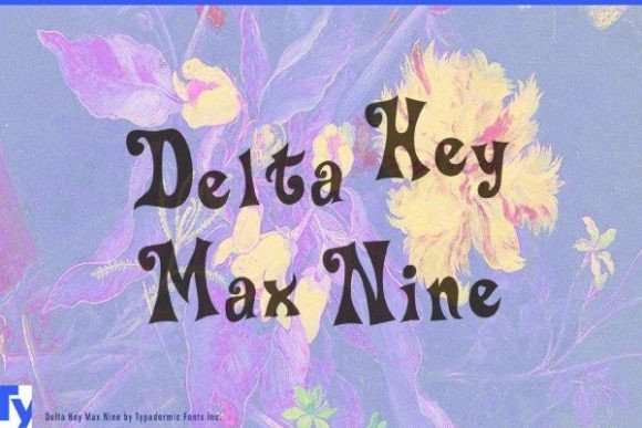 Delta Hey Max Nine: A Silly, Retro Display Font for Playful Designs