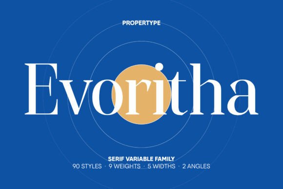 Evoritha: A Serif Font with Geometric Grace