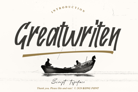Greatwriten: Your Go-To Modern Handwritten Font