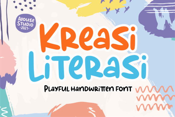 Kreasi Literasi: A Playful Handwritten Font for Whimsical Designs