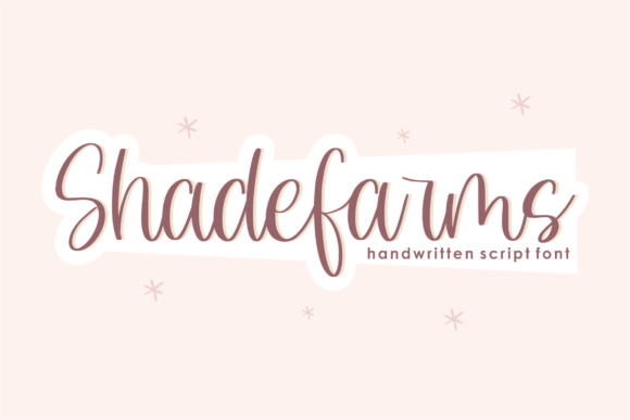 Shadefarms: A Script Font That Dances with Creative Energy
