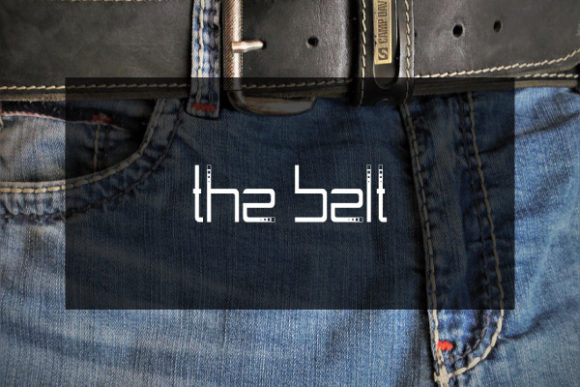 The Belt: A Modern Typeface with Dashed Detail